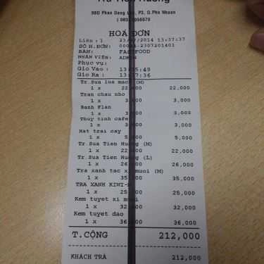 Tổng hợp- Cafe Trà Sữa Tiên Hưởng - Phan Đăng Lưu