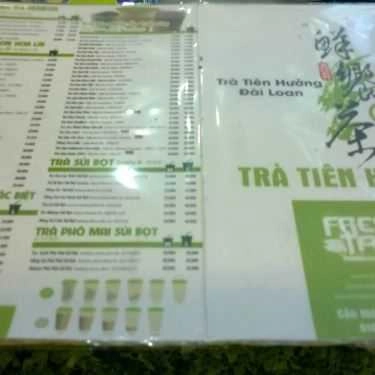 Thực đơn- Cafe Trà Sữa Tiên Hưởng - Pico Lotte