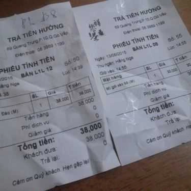 Tổng hợp- Cafe Trà Sữa Tiên Hưởng - Quang Trung