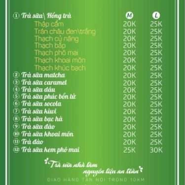 Thực đơn- Ăn vặt Top Milktea