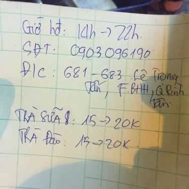 Tổng hợp- Ăn vặt Trà Sữa & Trà Đào - Lê Trọng Tấn