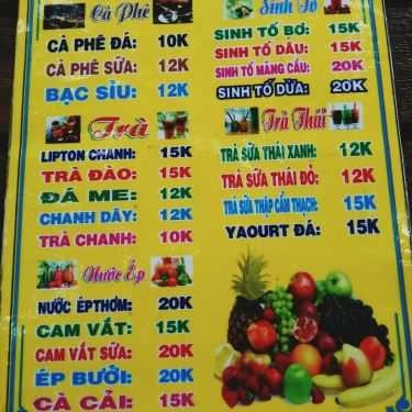 Thực đơn- Ăn vặt Trúc Linh - Trà Sữa