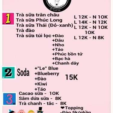 Thực đơn- Ăn vặt Trà Sữa Túi Lọc 298 - Hoàng Hoa Thám