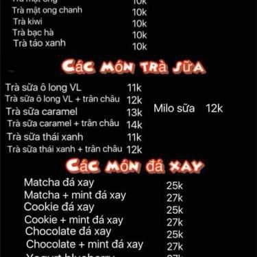 Tổng hợp- Ăn vặt Trà Sữa VL