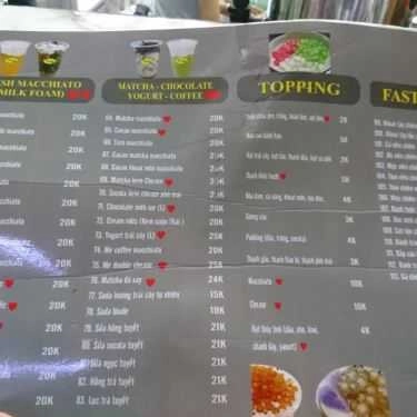 Thực đơn- Cafe X - Cute - Trà Sữa Thạch Có Nhân