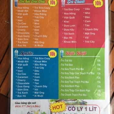 Thực đơn- Cafe Trà Sữa & Xiên Que - Thạch Lam