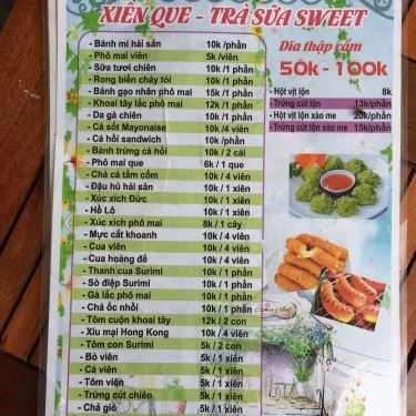 Thực đơn- Cafe Trà Sữa & Xiên Que - Thạch Lam