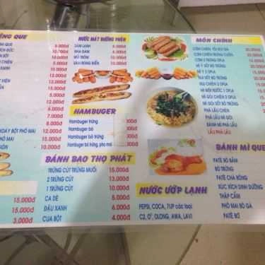 Thực đơn- Ăn vặt Trà Sữa & Xiên Que Bo Mập