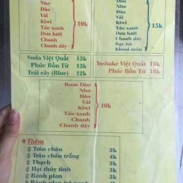 Thực đơn- Ăn vặt Trà Sữa Xuk@