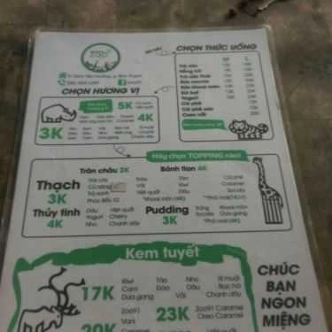 Thực đơn- Ăn vặt Trà Sữa Zoo91