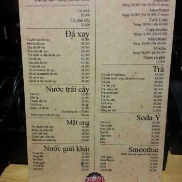 Thực đơn- Tractor Coffee