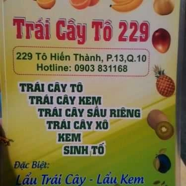 Thực đơn- Ăn vặt Trái Cây Tô - 229 Tô Hiến Thành