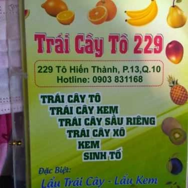 Thực đơn- Ăn vặt Trái Cây Tô - 229 Tô Hiến Thành