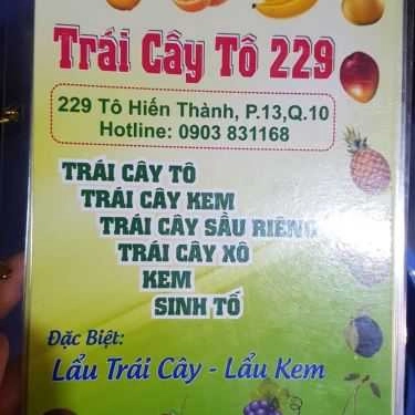 Thực đơn- Ăn vặt Trái Cây Tô - 229 Tô Hiến Thành