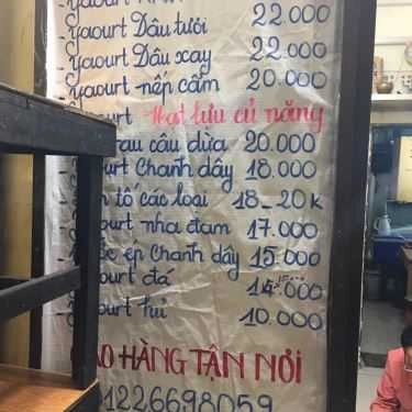 Thực đơn- Ăn vặt Trái Cây Tô Ngon Ta