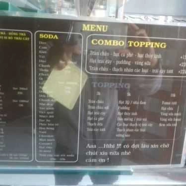 Thực đơn- Cafe Ngọc Hân - Trà Sữa & Trái Cây Tô