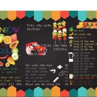 Thực đơn- Trái Cây Xiên Rainbow - Chuyên Các Món Ăn Vặt
