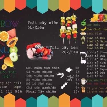 Thực đơn- Trái Cây Xiên Rainbow - Chuyên Các Món Ăn Vặt