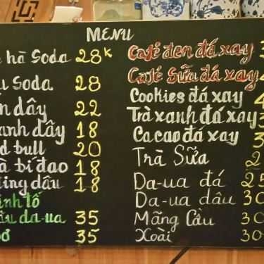 Thực đơn- Trâm Anh Cafe