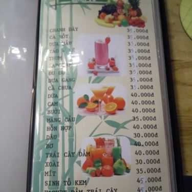 Thực đơn- Tre Cafe