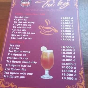Thực đơn- Tri Kỷ Coffee