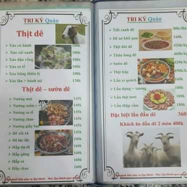Thực đơn- Quán Nhậu Tri Kỷ Quán - Bò Tơ & Hải Sản