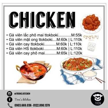 Thực đơn- Quán Cơm Tròn's Kitchen - Giao Cơm Văn Phòng