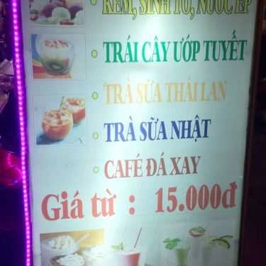 Thực đơn- Cafe Tropical Juice - Trà Sữa & Trái Cây