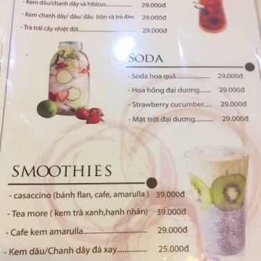 Thực đơn- Cafe Tropical Juice - Trà Sữa & Trái Cây