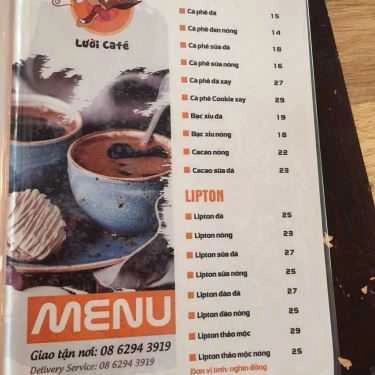 Thực đơn- Trùm Lười Cafe