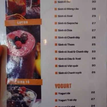Thực đơn- Trùm Lười Cafe