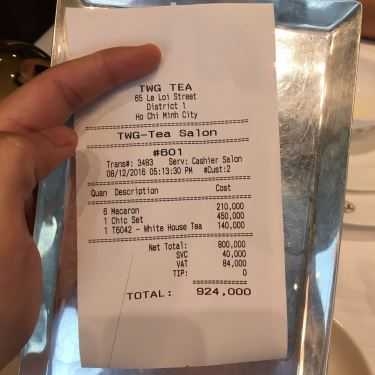 Tổng hợp- Cafe TWG Tea Salon & Boutique - TTTM Takashimaya