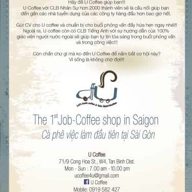 Tổng hợp- U Coffee - Cộng Hòa