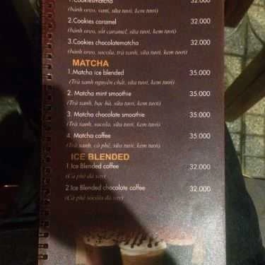 Thực đơn- UCoffee