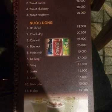 Thực đơn- UCoffee