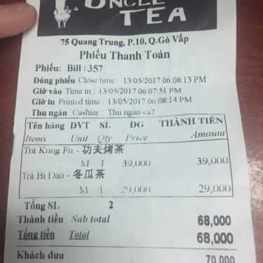 Tổng hợp- Cafe Uncle Tea - Trà Đài Loan - Quang Trung