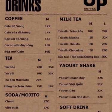 Tổng hợp- Up Coffee - Đồng Tâm