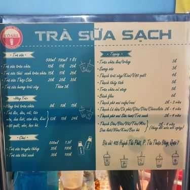 Thực đơn- Ăn vặt Cô Sáu - Trà Sữa Sạch