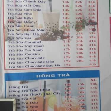 Thực đơn- Cafe Minions - Trà Sữa & Ăn Vặt