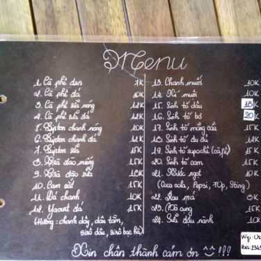 Thực đơn- Us Coffee