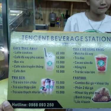 Thực đơn- Cafe Tencent Bravage Station - Trà Sữa & Gà Rán