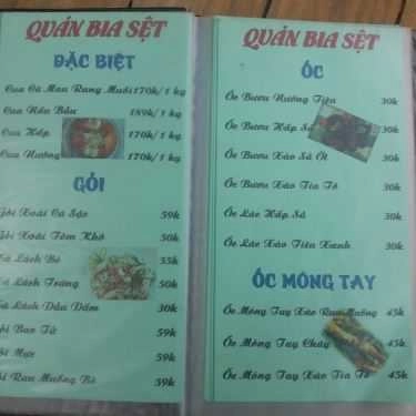 Thực đơn- Quán Nhậu Quán Phố Nướng Miền Tây - Bia Sệt