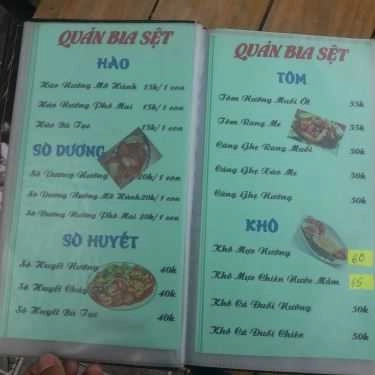 Thực đơn- Quán Nhậu Quán Phố Nướng Miền Tây - Bia Sệt