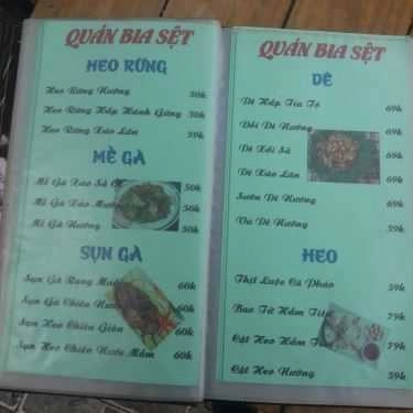 Thực đơn- Quán Nhậu Quán Phố Nướng Miền Tây - Bia Sệt