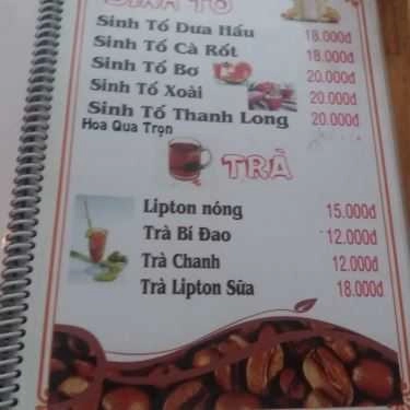 Thực đơn- Gia Đình Coffee