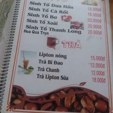 Thực đơn- Gia Đình Coffee