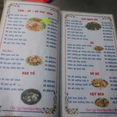 Thực đơn- Biển Đêm - Quán Nhậu Bình Dân