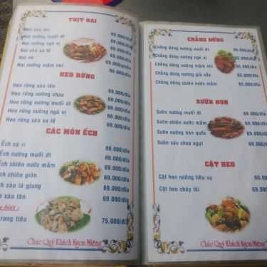 Thực đơn- Biển Đêm - Quán Nhậu Bình Dân