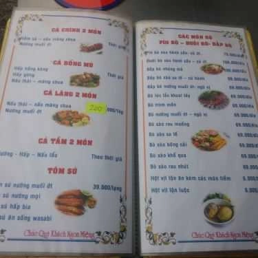 Thực đơn- Biển Đêm - Quán Nhậu Bình Dân