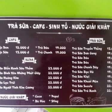 Thực đơn- Cafe Trà Sữa N2N